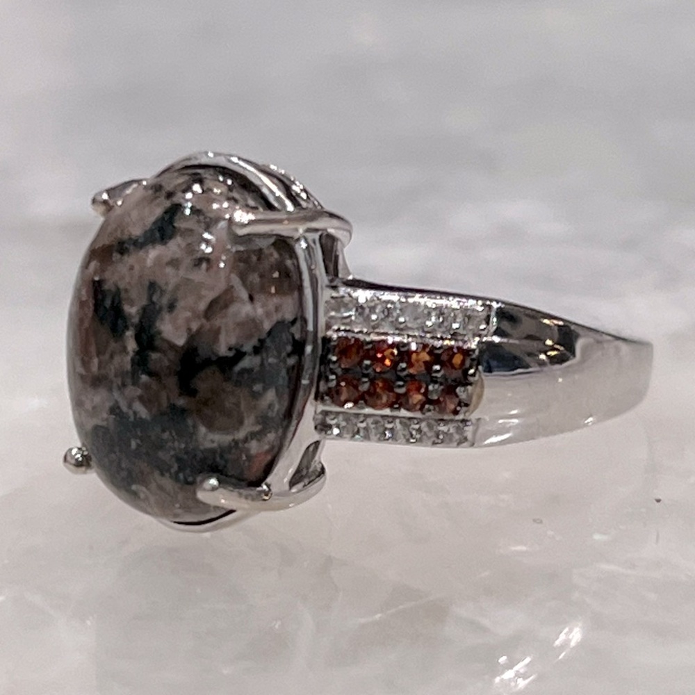 Yooperlite Multigemstone Sterling Silver Ring - image 3